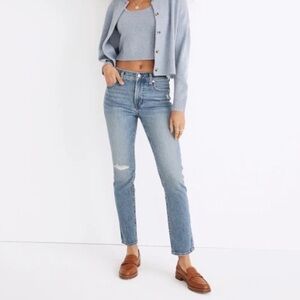 Madewell the Midrise perfect vintage wash jeans